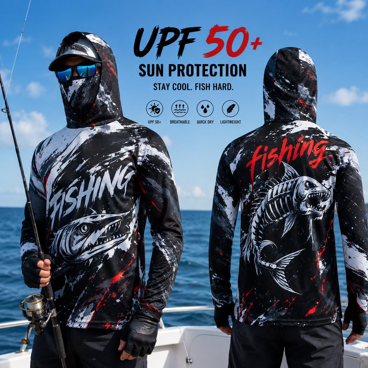 Легкая дышащая рыболовная футб – обзор и цена Fishing Mask Sun Protection